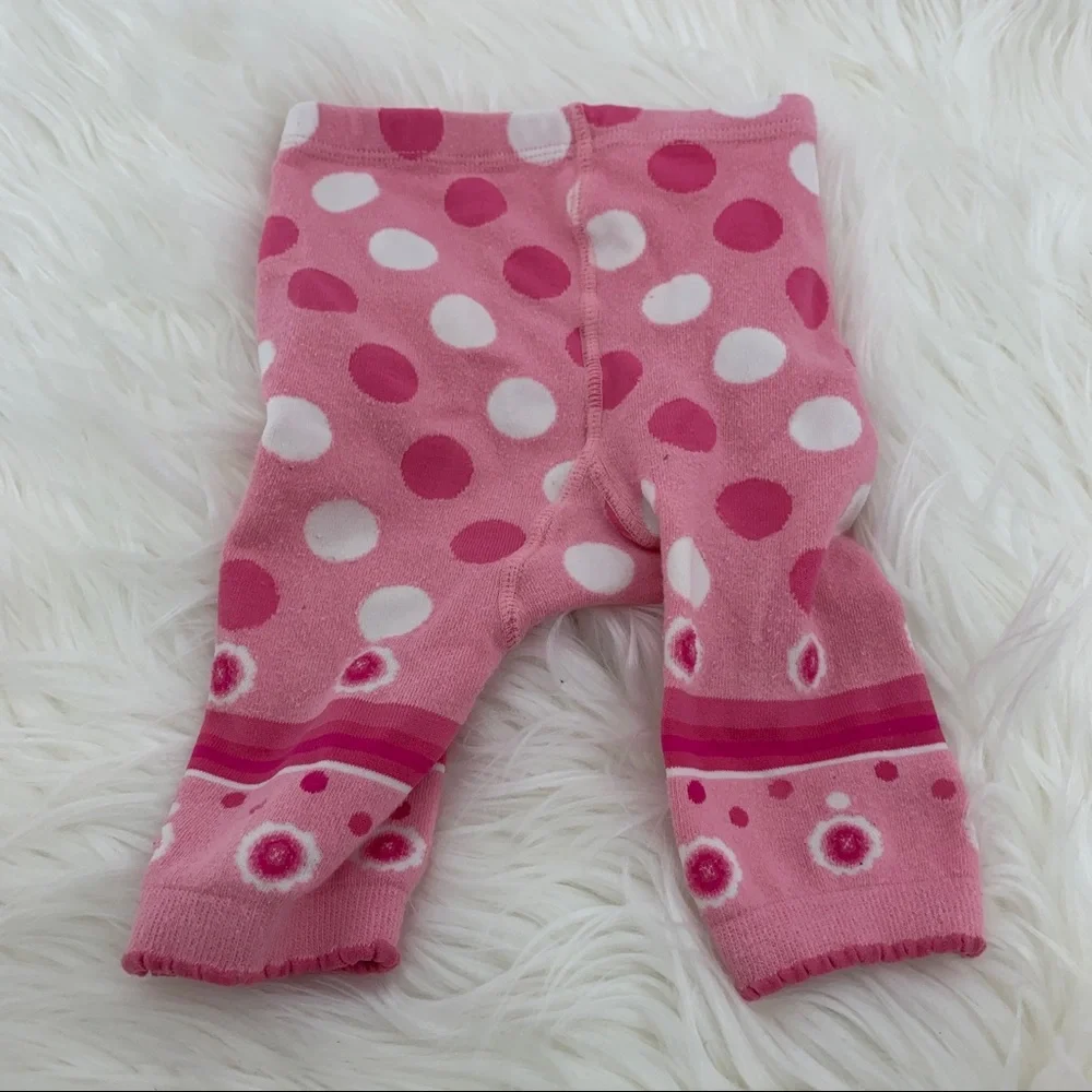 Baby girl knit footless tights - 6-18 months
